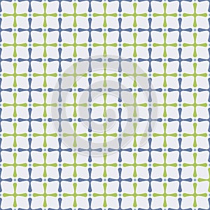Abstract seamless pattern of ÃÂrosses with rounded corners and d
